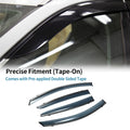 Window Deflectors for Ford Focus Sedan (2019–2023) Side Window Vent Visors Black