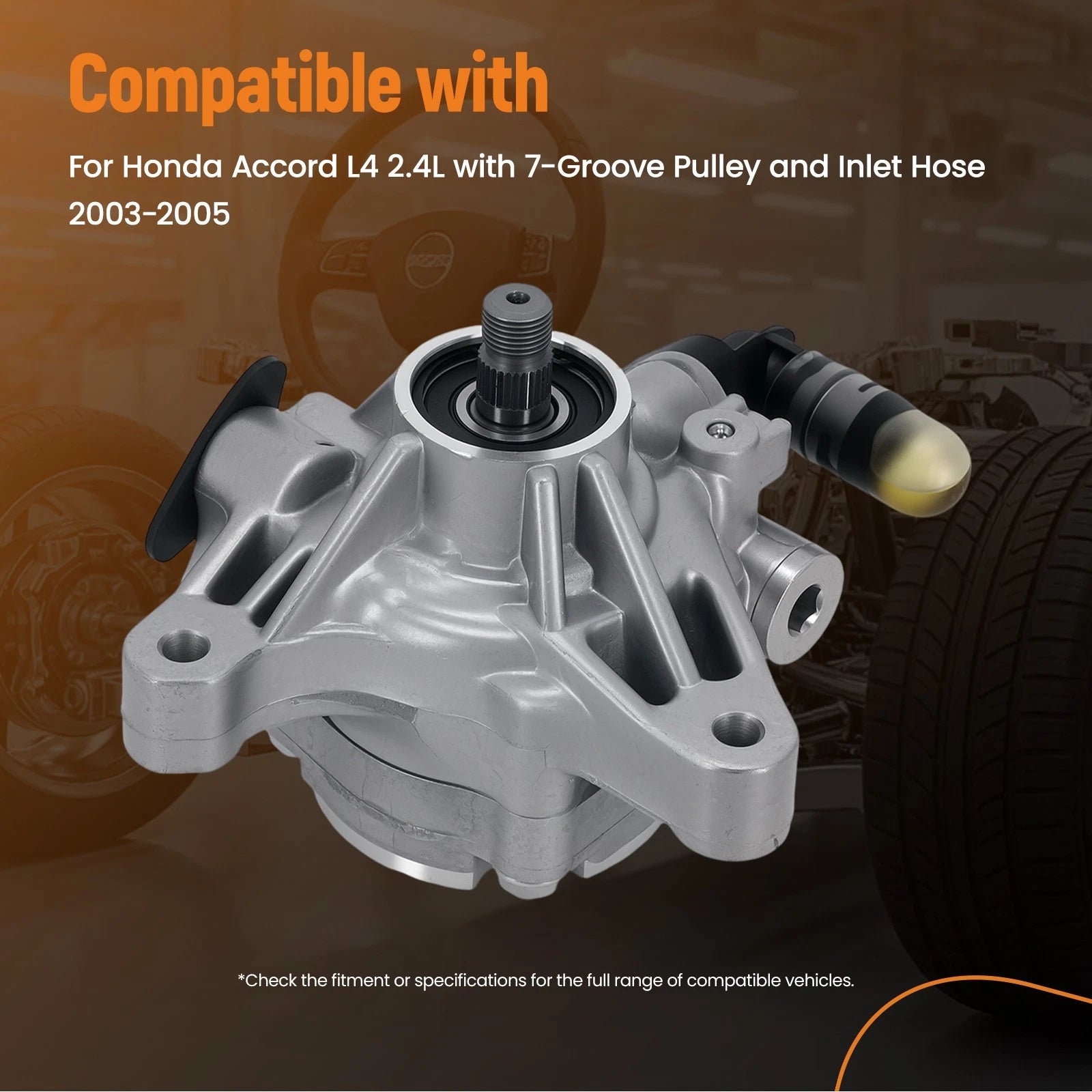 Power Steering Pump 56110RAAA01 for Honda Accord 2.4L (2003–2005)