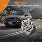 Alternator for Hyundai Santa Fe Sport (2013–2016), Sonata (2014), Kia Sorento (2012–2014), Optima