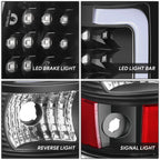 LED C-Tube Bar Tail Brake Light Lamps for Silverado Sierra 1500 (2003–2007)