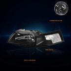 Headlight Clear Corner Signal Lamps Pair for Ford Mustang (1999–2004)
