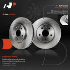 Front Disc Brake Rotor and Pad Calipers for Chevy Sonic (2012-2017)