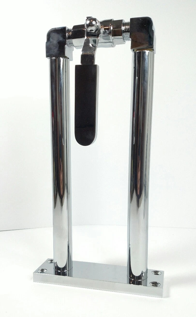 11 Inch Train Horn Stand Heavy Duty Interior Floor Mount for Chrome Hooper (—)
