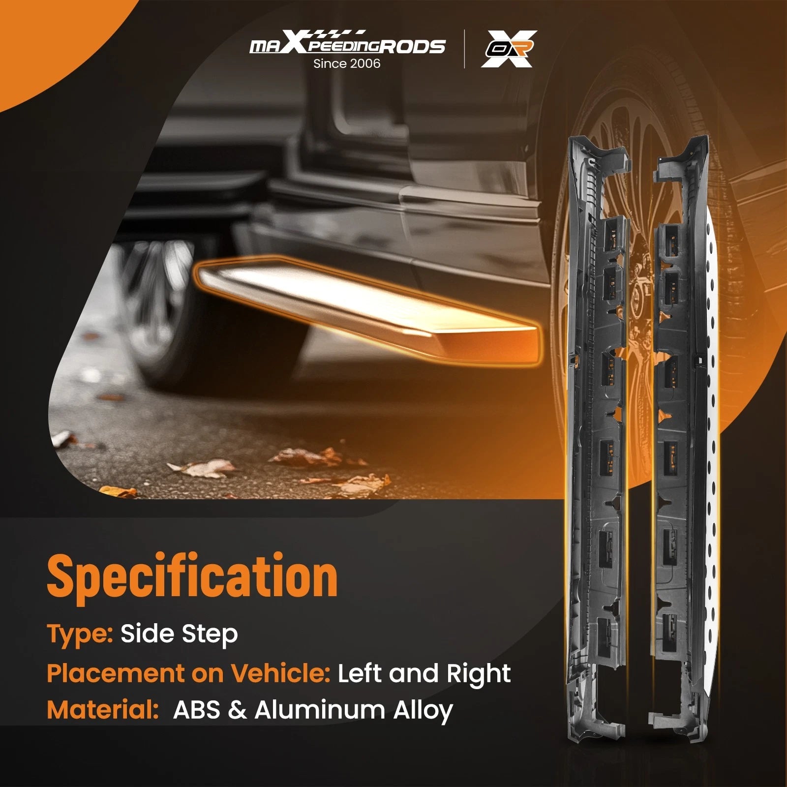 Nerf Bars Side Steps for Mercedes X166 GL GLS Class (2013-2018)