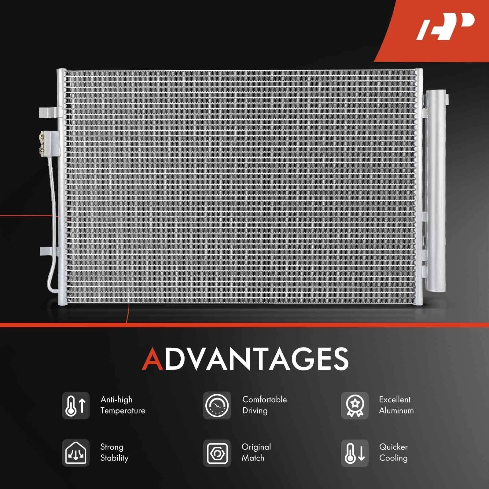 A/C Condenser with Receiver Drier & Bracket for Kia Sorento (2011-2016)