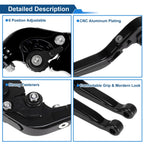 Adjustable Brake Clutch Lever for Honda Rebel 300 (2017–2022) Solid Black