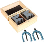 Set of 2 V-Block and Clamp for Precision Work