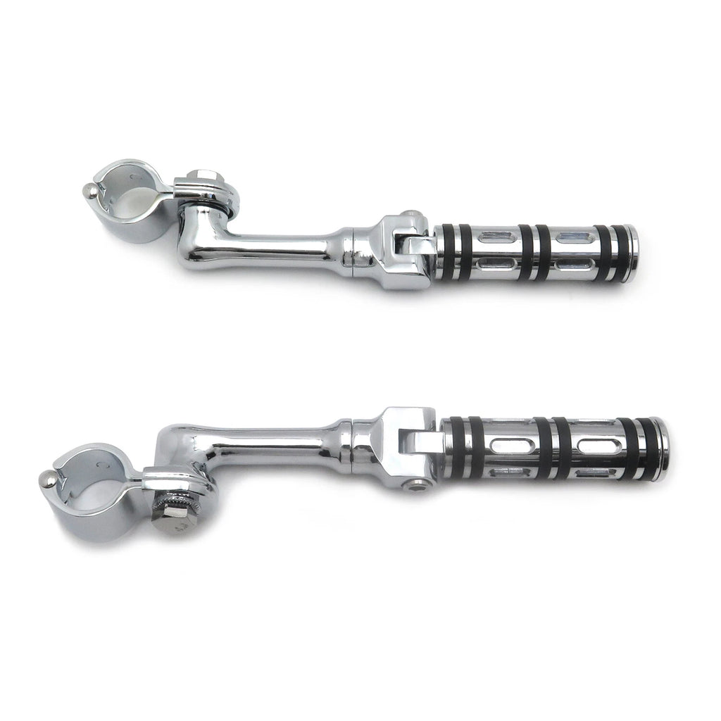 Chrome Edge 4.5" Footrest Peg Kit for Harley Touring Sportster (1.25")