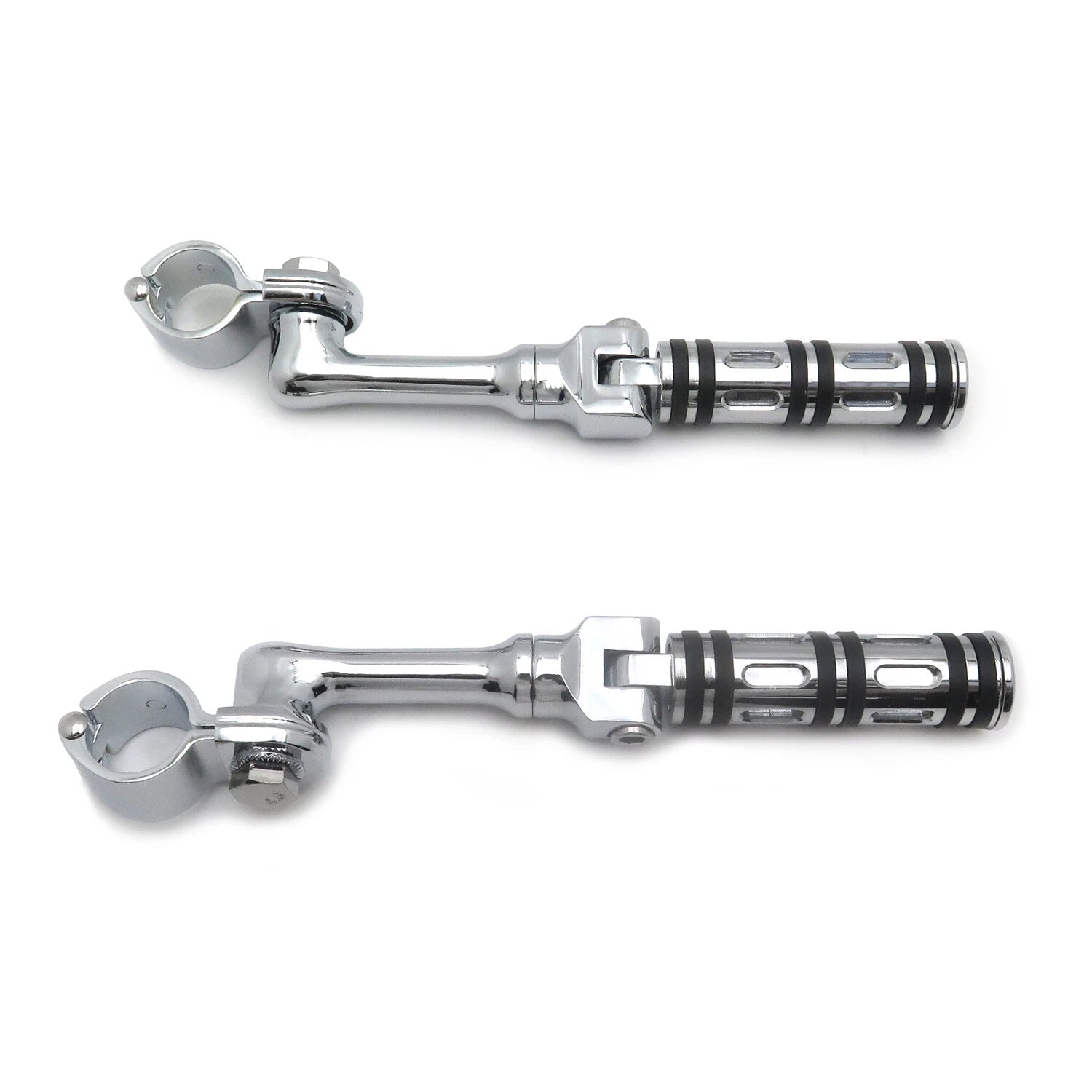 Chrome Edge 4.5" Footrest Peg Kit for Harley Touring Sportster (1.25")