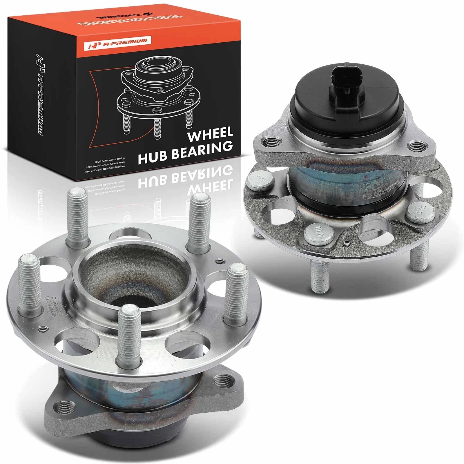 2X Rear Wheel Hub & Bearing Assembly with ABS for Hyundai Elantra (2011–2016)