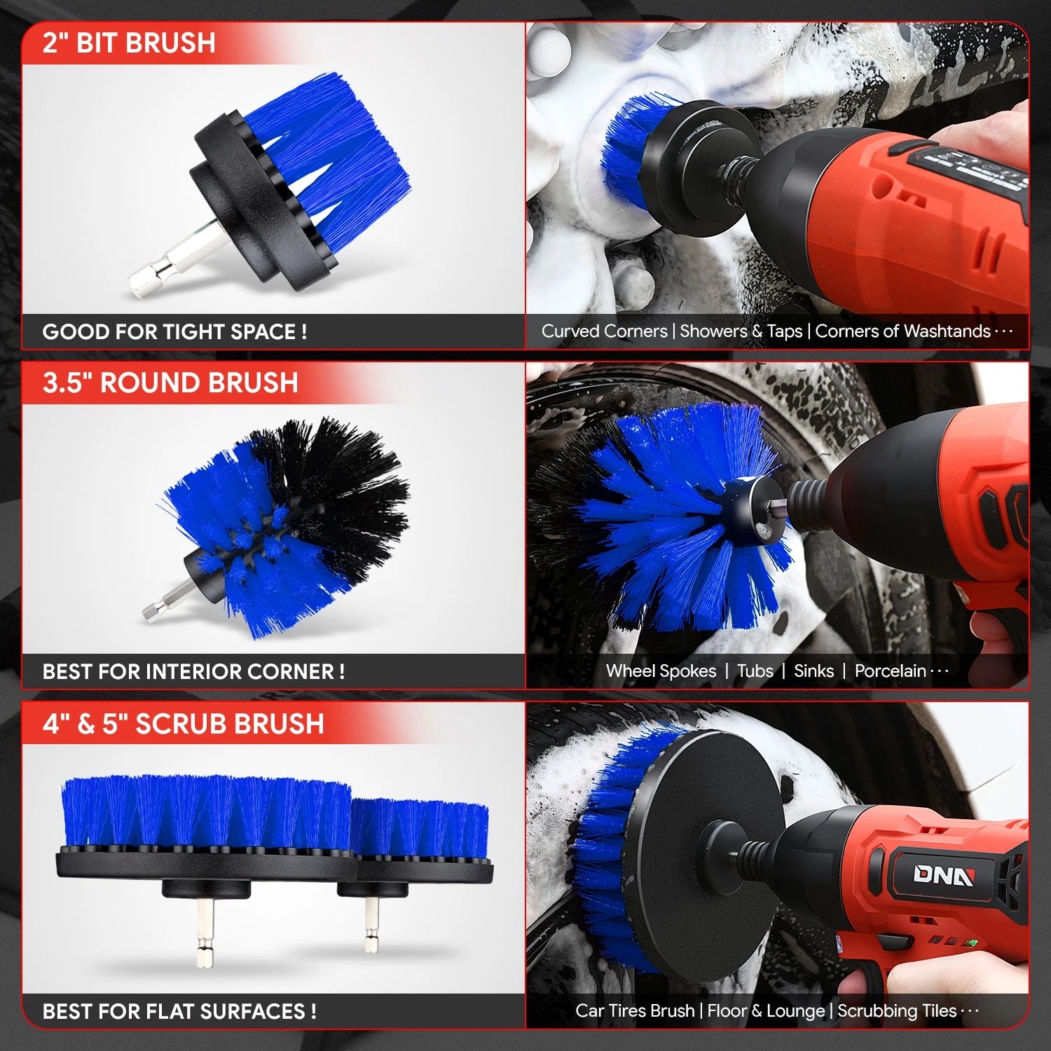 19-Piece Car Wash Cleaning Kit for All Vehicles (Interior Exterior)