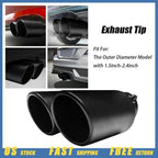 Dual Exhaust Tips for Custom Applications (1.5-2.4 Inlet)
