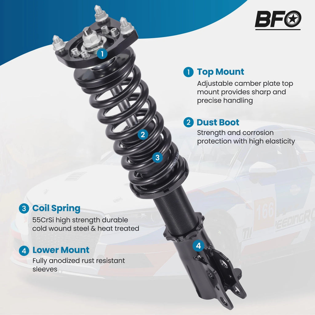 BFO Coilovers Suspension Kit for Ford Mustang (1994–2004) Adjustable Height
