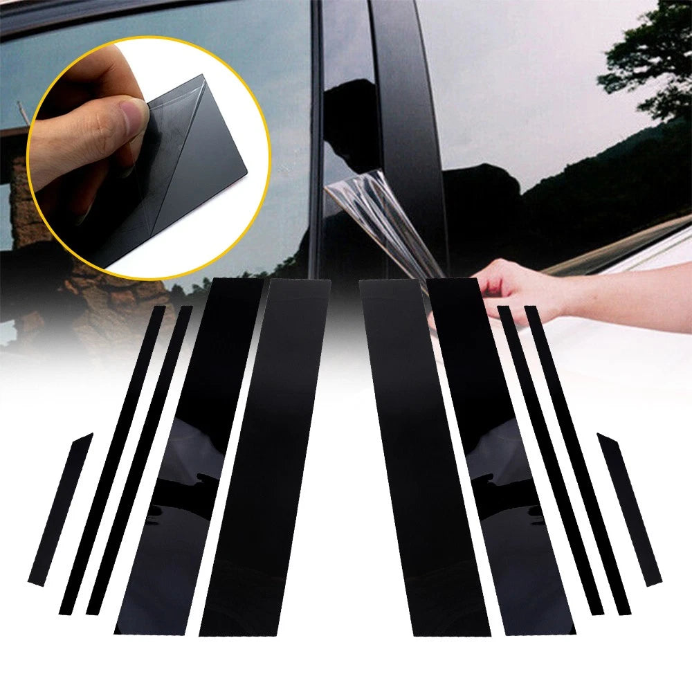 20pc Black Gloss Pillar Posts Door Trim Window for Toyota RAV4 (2019–2021)