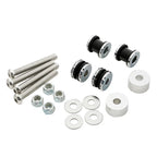 Chrome Sissy Bar Docking Hardware Kit for Harley Softail Fatboy (2000 - 2017)