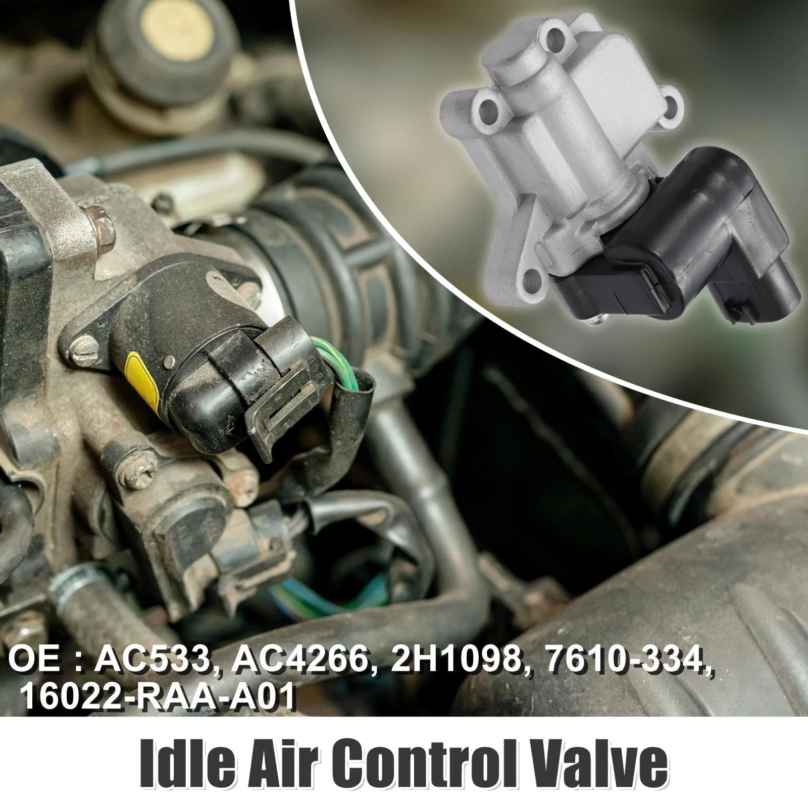 Idle Air Control Valve IACV 16022-RAA-A01 for Honda Accord (2003–2005) Element (2003–2006)
