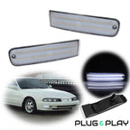 2X Clear Full White LED Signal Lights for Honda Prelude (1992–1996)
