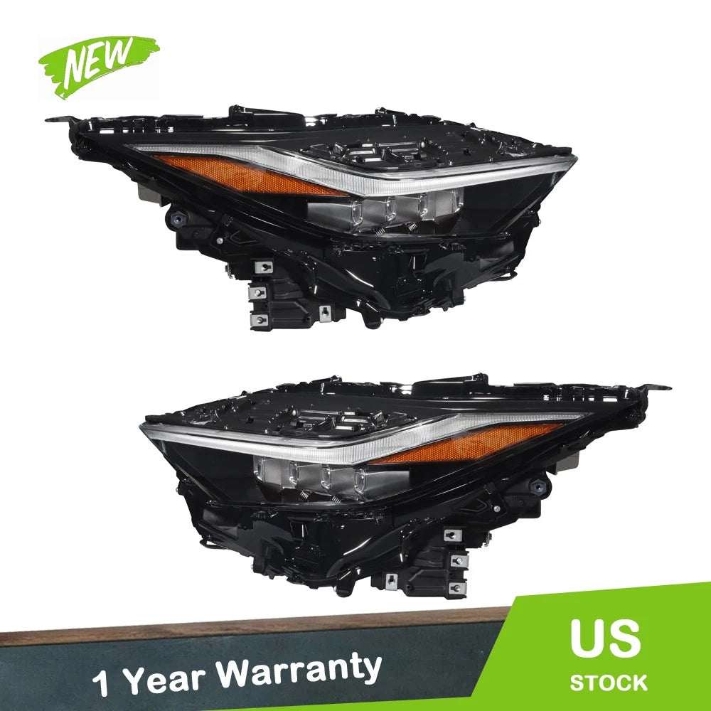 Pair Headlight Assemblies for Toyota bZ4X (2023–2025) Clear LED