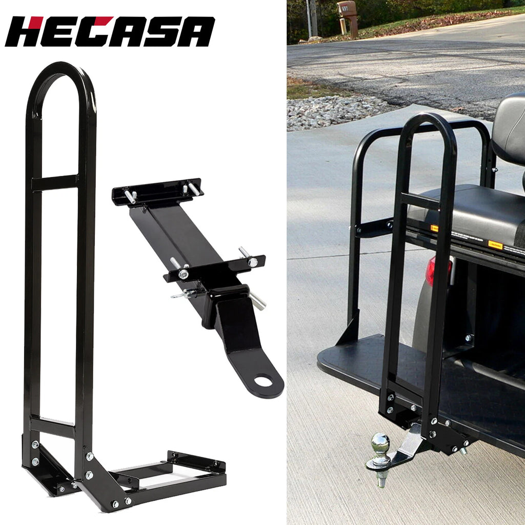 Rear Seat Trailer Hitch + Safety Grab Bar for EZGO Yamaha Club Car