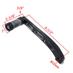 Black Foot Shift Lever w/ Shifter Peg for Harley Dyna FLD FXD FXDF (1991–2017)