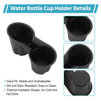 Center Console Cup Holder Organizer for Subaru Crosstrek (2024–2025) TPE Black