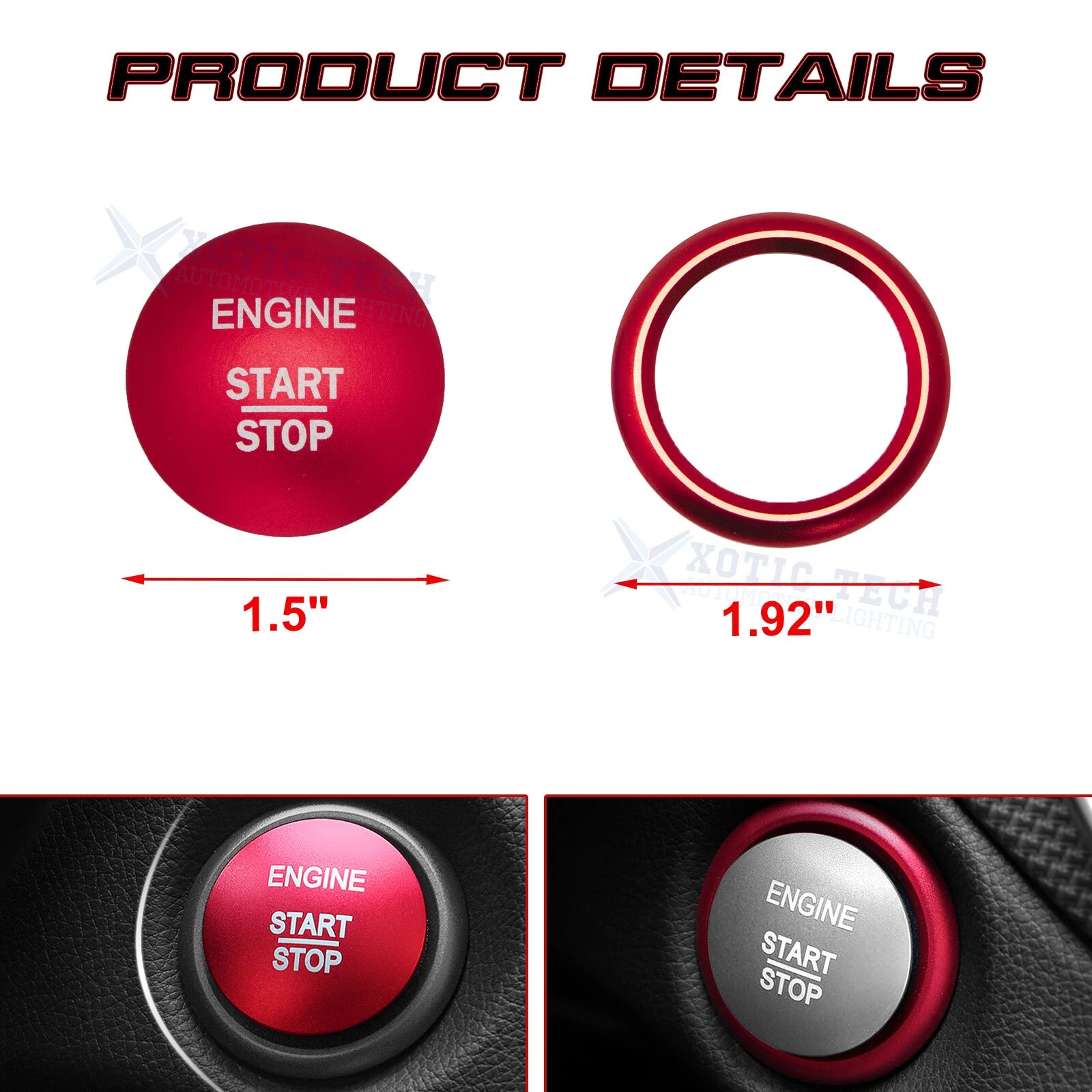 Engine Start Button Cover for Mercedes-Benz CLA GLA A B Class (2013-2024)