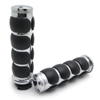 Chrome Flat Top Hand Grips for Kawasaki Mean Streak (2000–2004)