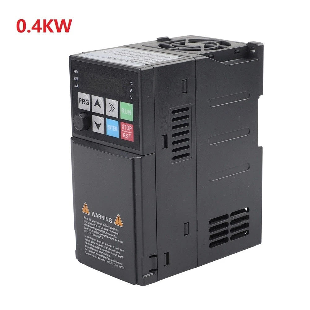 Three Phase Motor Speed Controller VFD 0.4kW 220V (1-Phase Input)