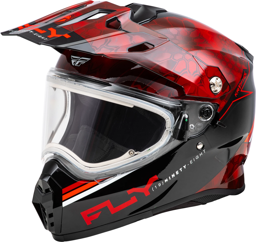Fly Racing Trekker CW Conceal Snow Helmet Large Red/Black for Winter Sports