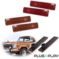 Set of 2 Lamp Housings for Jeep Grand Wagoneer (1984–1991)