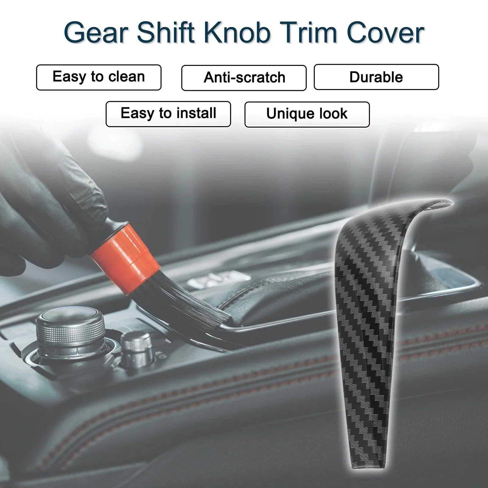 ABS Gear Shift Knob Cover Sticker for BMW 1 Series 3 Series Z4 X1