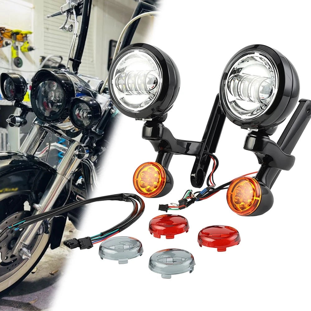 4.5" LED Auxiliary Spotlight for Harley Street Glide FLHX (2006–2023)