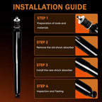 Set of 2 Rear Struts for Ford E-150 E-250 E-350 E-450