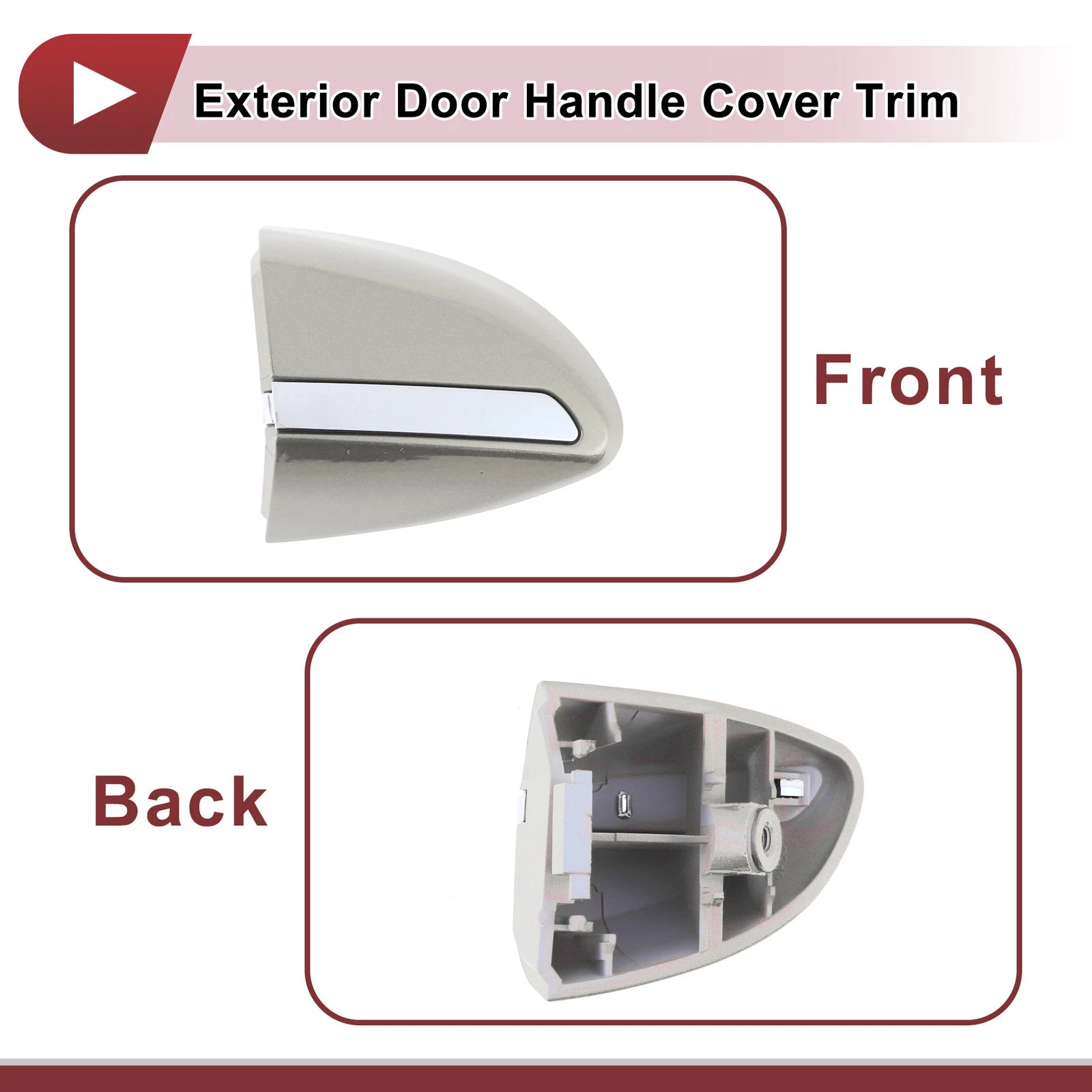 Exterior Door Handle Cover Trim for Toyota Corolla (2014–2018) Yellow
