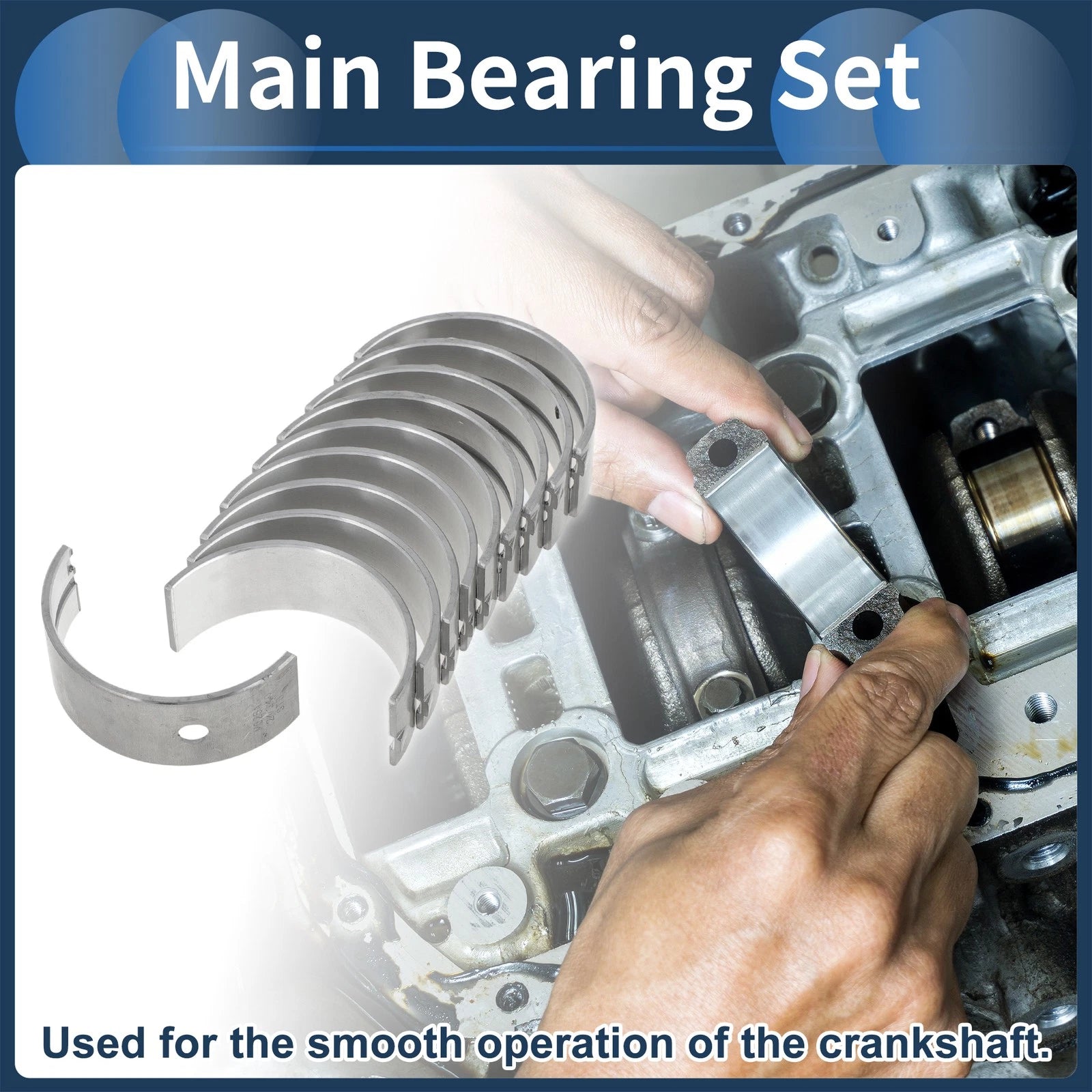 Main Bearing Set No.1170113011 for Toyota Starlet (1969–1996)