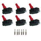 Set of 6 Ignition Coils & Iridium Spark Plugs for Subaru Outback Legacy (2000–2023)