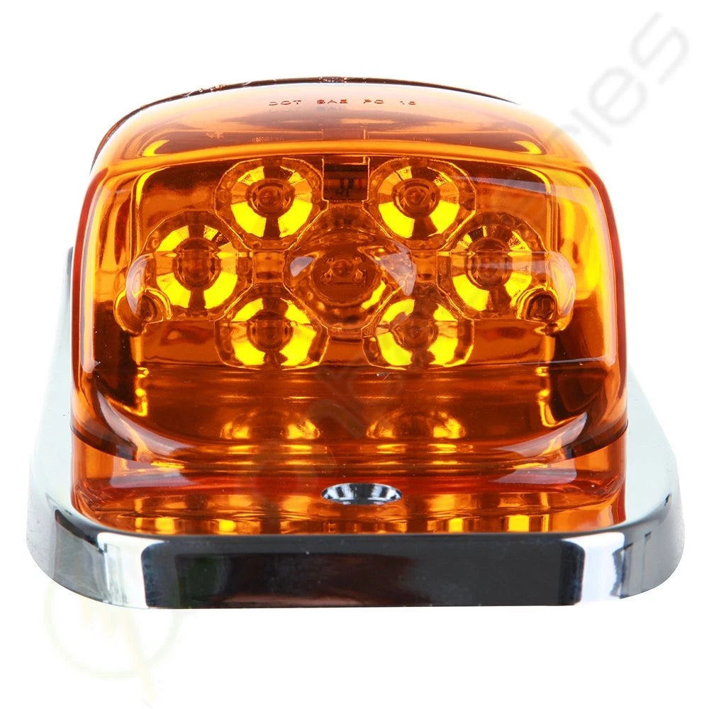 2pcs 10.8" Amber LED Upper Raised Cab Running Light for Freightliner