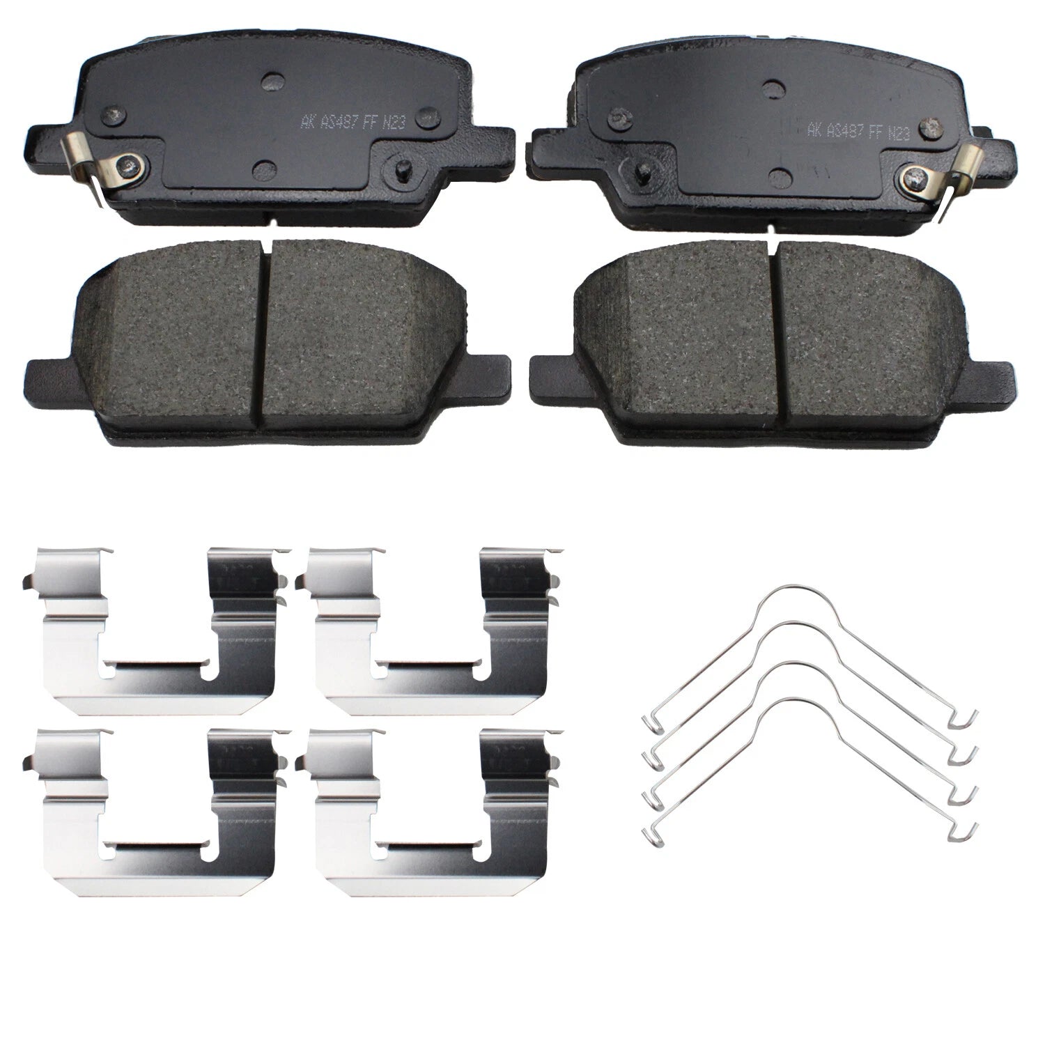 Akebono ProACT Front Ceramic Disc Brake Pads for Buick Encore, Chevrolet Trax (2013–2021)