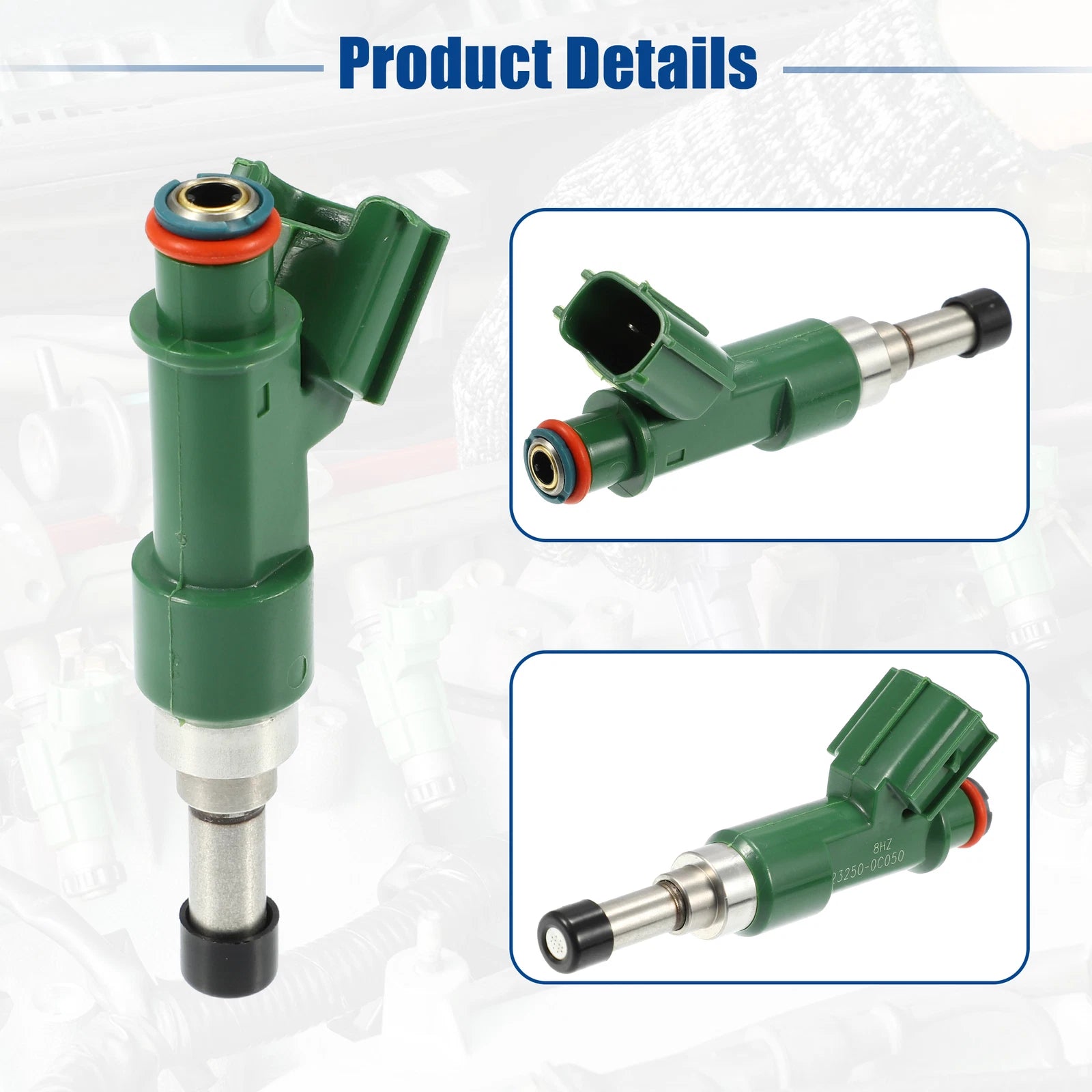 Set of 4 Fuel Injector Nozzles for Toyota Hilux Vigo (2005–2015) 23250-0C050