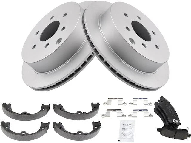 Rear Brake Pad Rotor and Parking Brake Kit for Suzuki Equator (2009–2012) NR696PX