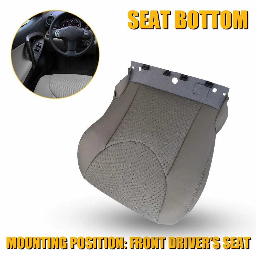 Leather Driver Bottom Seat Cover for Toyota RAV4 (2006–2012) Gray
