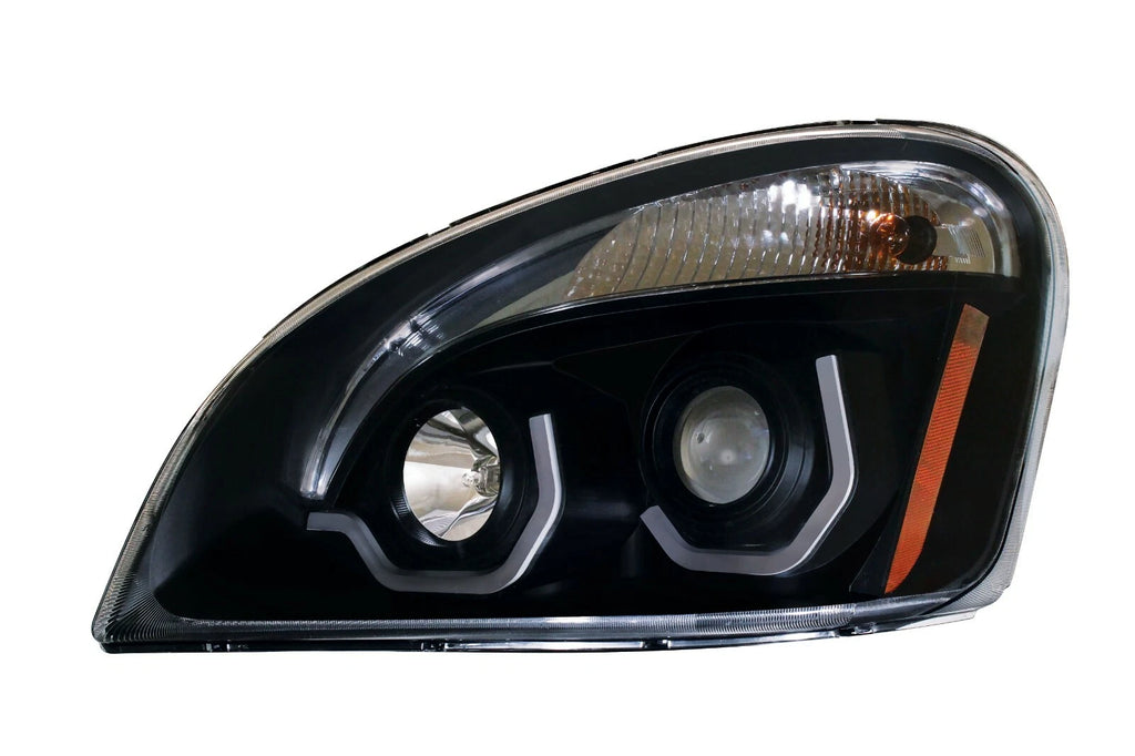 Blackout Headlights with LED Position Lights for Freightliner Cascadia (2018–2024)