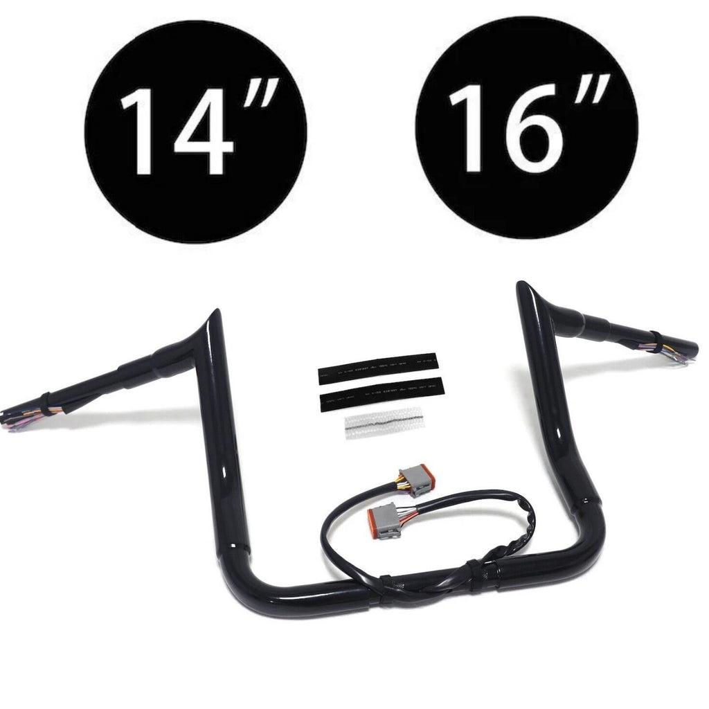 14" Rise HandleBar for Harley Glide FLTRI FLHT/I FLHTCUI FLHTCI FLHX/I (1996–2006)