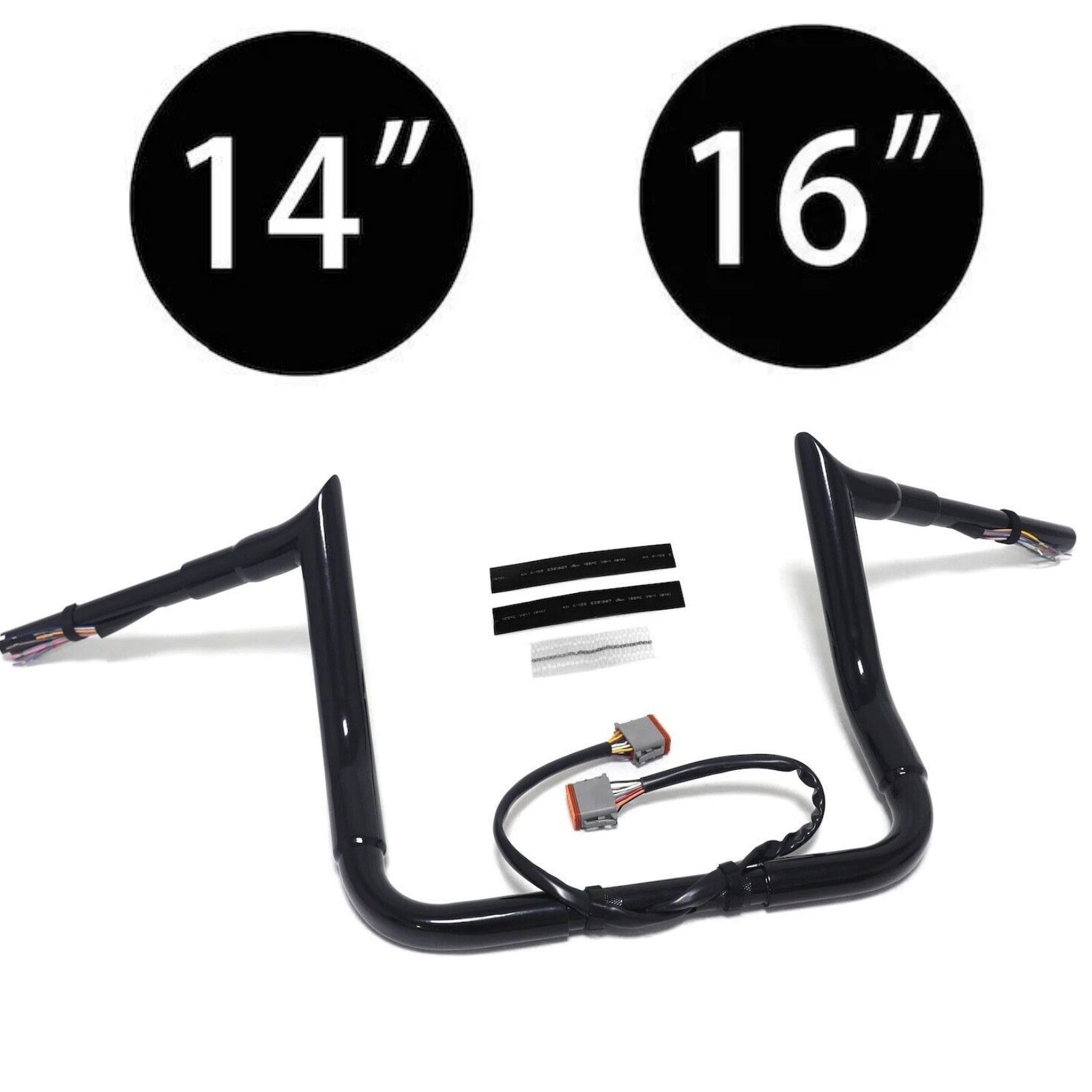 14" Rise HandleBar for Harley Glide FLTRI FLHT/I FLHTCUI FLHTCI FLHX/I (1996–2006)