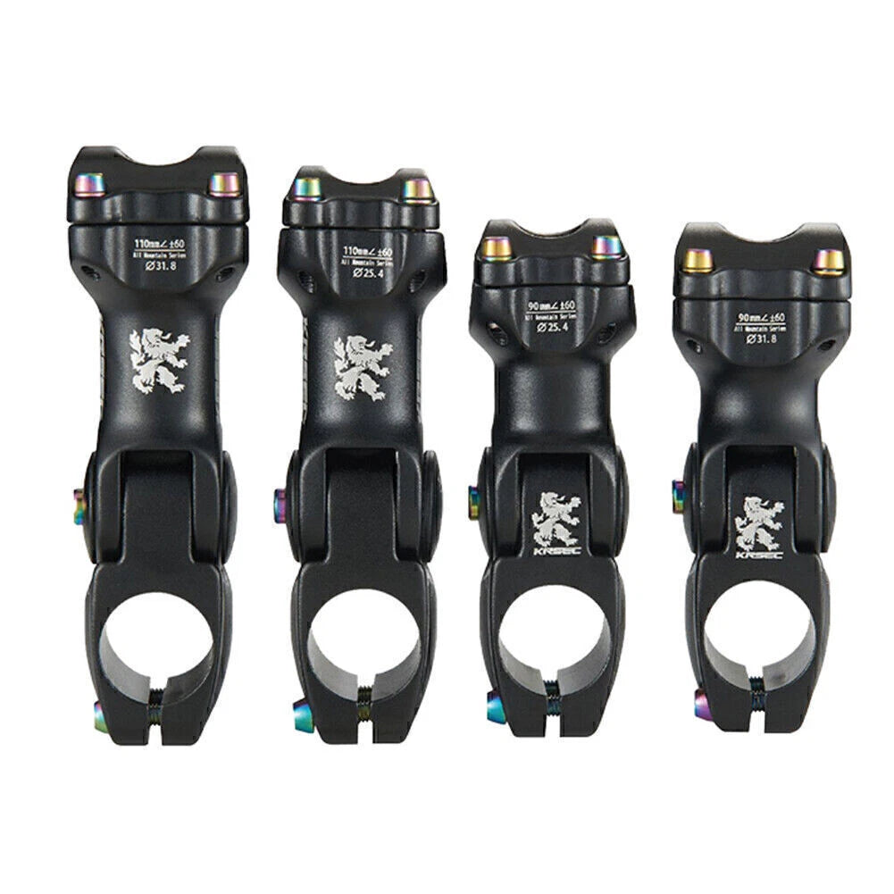 Adjustable Aluminum Handlebar Stem 25.4/31.8mm ±60° for MTB Road Bike