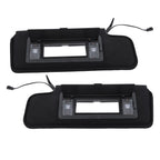 Pair Black Sunvisors with LED Light for Chevy Corvette C4 (1984-1996)