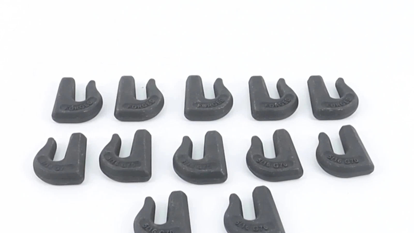 12Pcs 5/16" Weld On Chain Grab Hook for Tractor Bucket Trailer Tie Down