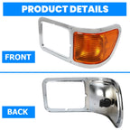 Chrome Headlight Bezel Trim for Ford F650 F750 (2000–2015)