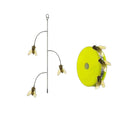 Fly Lure Rig with Floating Silicone Wings and 3 Hooks for Fishing
