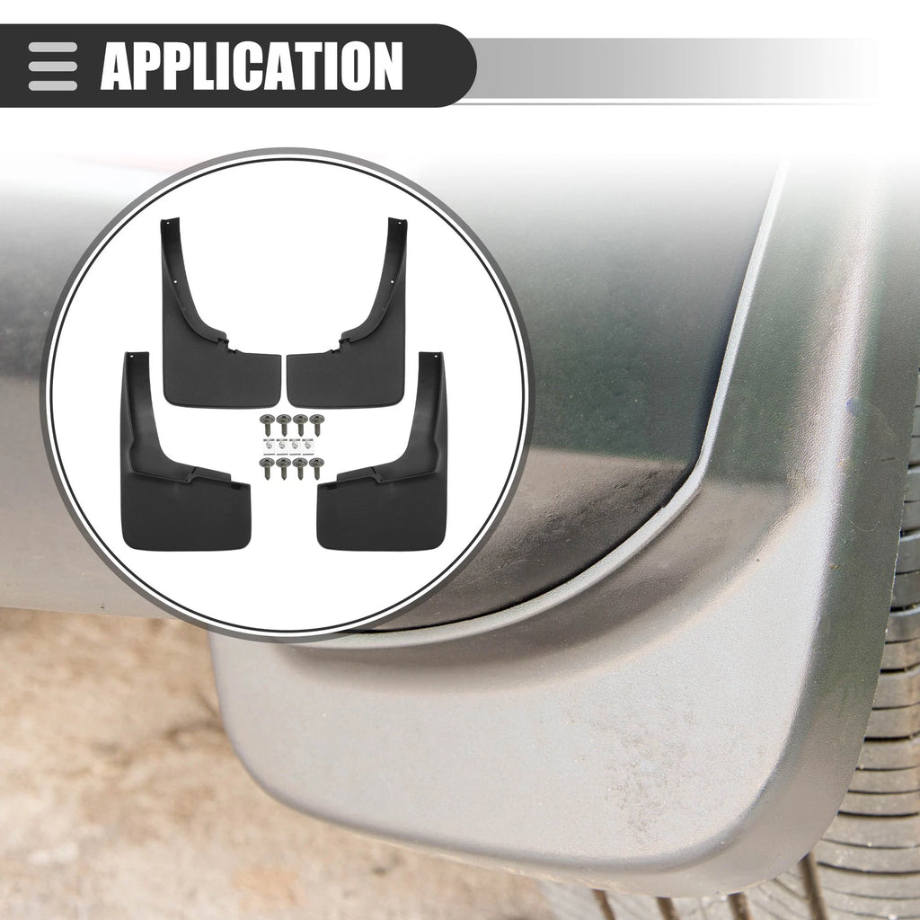 Set of 4 Mud Flaps Splash Guards for Ford Ranger (2019–2022)